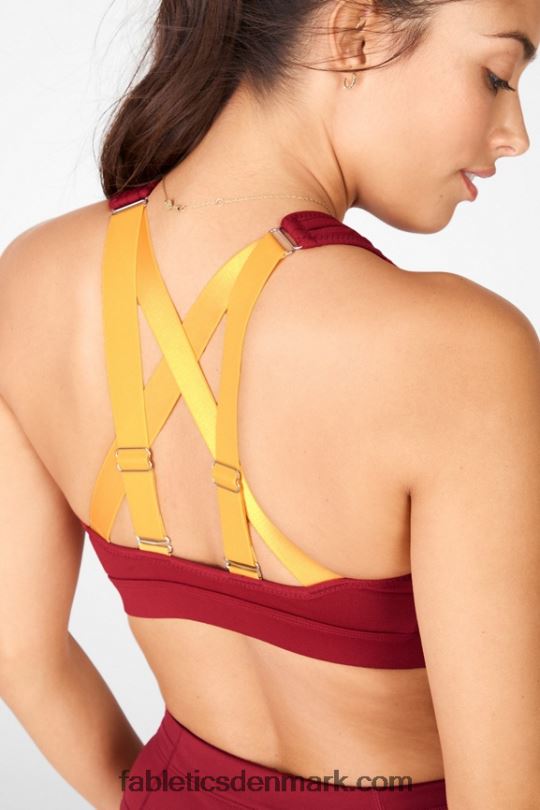 Fabletics Kvinder belle high impact sports bh PNX2T1410 mursten/okre