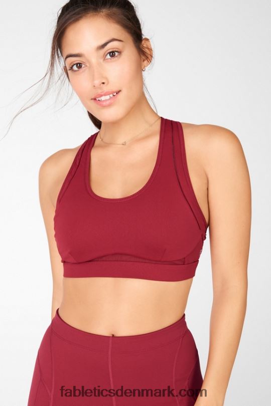 Fabletics Kvinder belle high impact sports bh PNX2T1410 mursten/okre