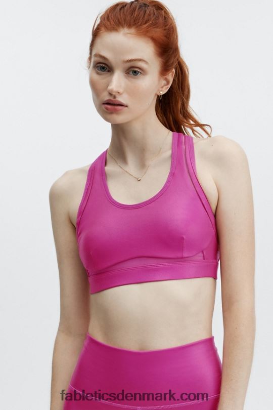 Fabletics Kvinder belle iriserende, kraftig sports-bh PNX2T1405 iriserende mørk fuchsia/meget bær