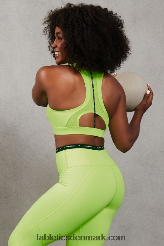 Fabletics Kvinder belle racerback kraftig sports-bh PNX2T1395 highlighter