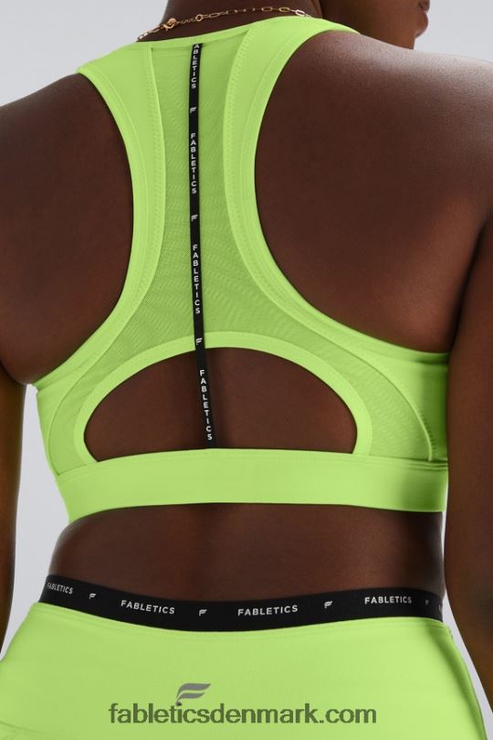 Fabletics Kvinder belle racerback kraftig sports-bh PNX2T1395 highlighter