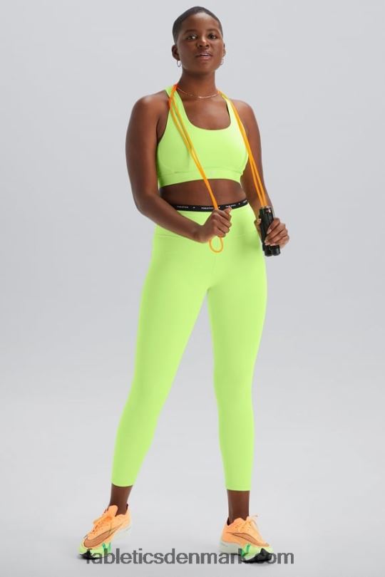 Fabletics Kvinder belle racerback kraftig sports-bh PNX2T1395 highlighter