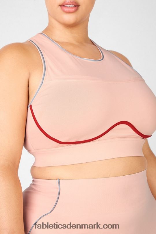 Fabletics Kvinder brynn high impact sports bh ii PNX2T1436 sandeltræ/persimmon/reflekterende sølv