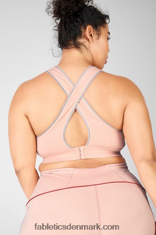 Fabletics Kvinder brynn high impact sports bh ii PNX2T1436 sandeltræ/persimmon/reflekterende sølv