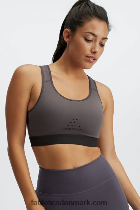 Fabletics Kvinder elsie high impact run sports bh PNX2T1420 mellemgrå/fantom