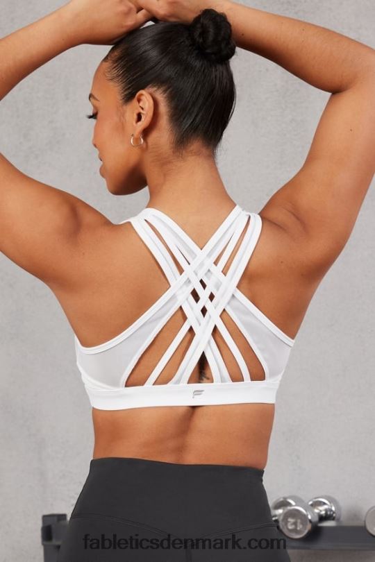 Fabletics Kvinder faye højtryks sports-bh PNX2T1384 klassisk hvid