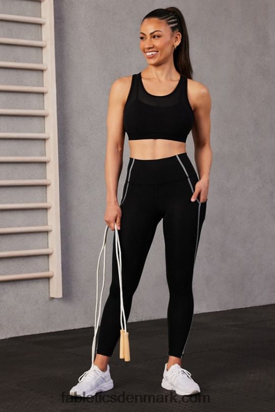 Fabletics Kvinder faye højtryks sports-bh PNX2T1385 sort