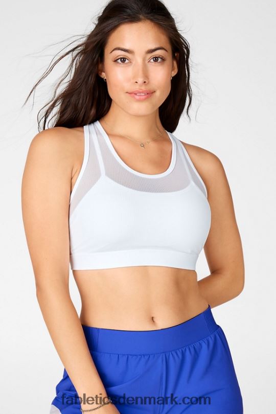 Fabletics Kvinder faye højtryks sports-bh PNX2T1386 hvid