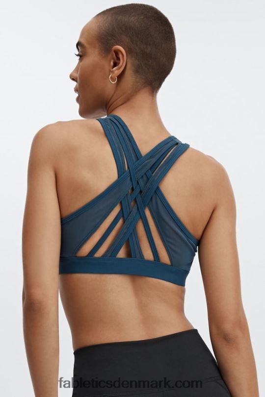 Fabletics Kvinder faye højtryks sports-bh PNX2T1387 blå nova