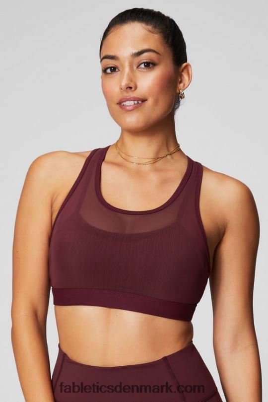 Fabletics Kvinder faye højtryks sports-bh PNX2T1388 merlot