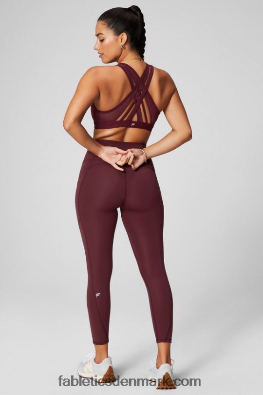 Fabletics Kvinder faye højtryks sports-bh PNX2T1388 merlot