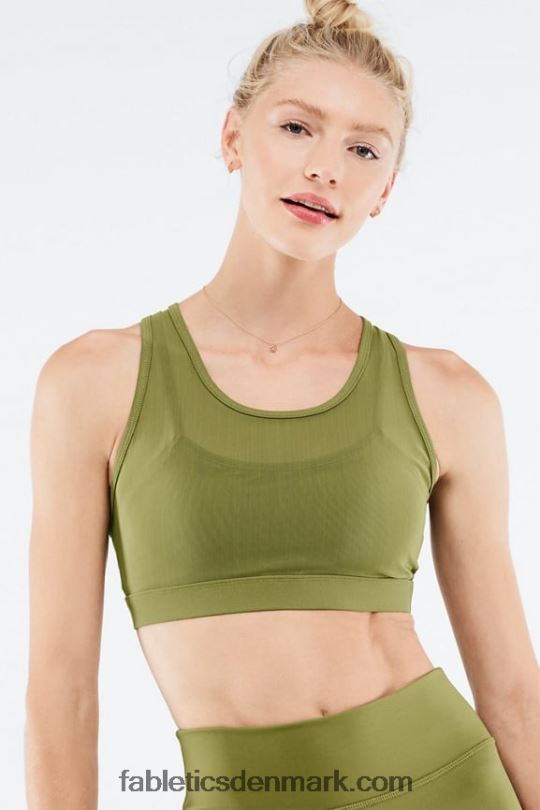 Fabletics Kvinder faye højtryks sports-bh PNX2T1390 falmet oliven