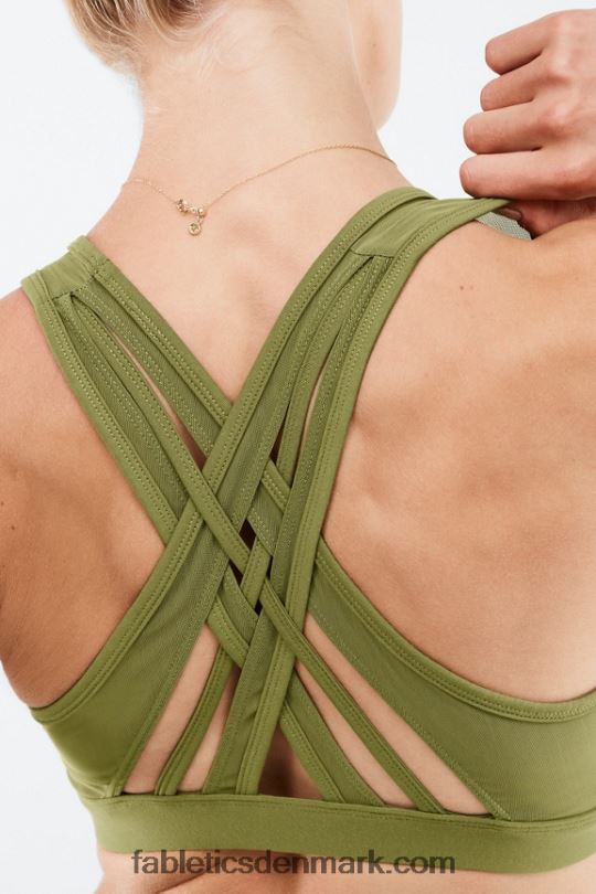 Fabletics Kvinder faye højtryks sports-bh PNX2T1390 falmet oliven