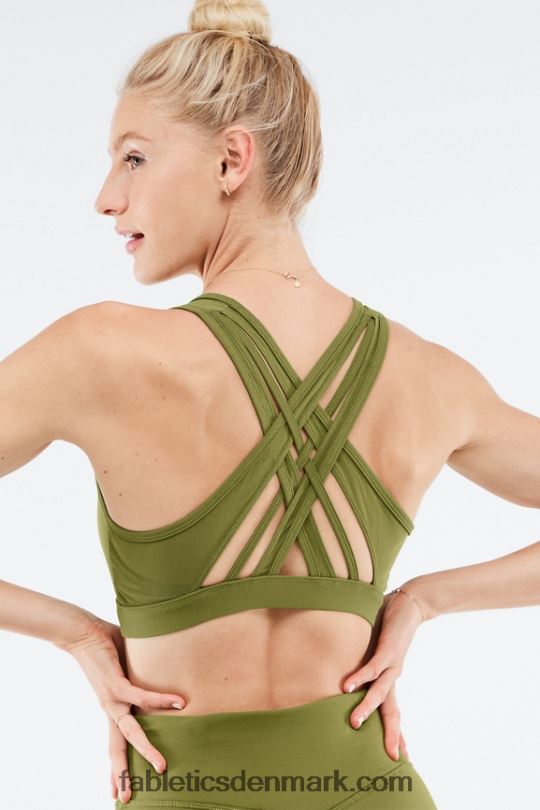 Fabletics Kvinder faye højtryks sports-bh PNX2T1390 falmet oliven