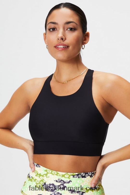 Fabletics Kvinder no-bounce sports-bh 89 PNX2T1336 sort