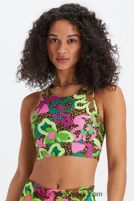 Fabletics Kvinder no-bounce sports-bh 91 PNX2T1342 tropisk oase