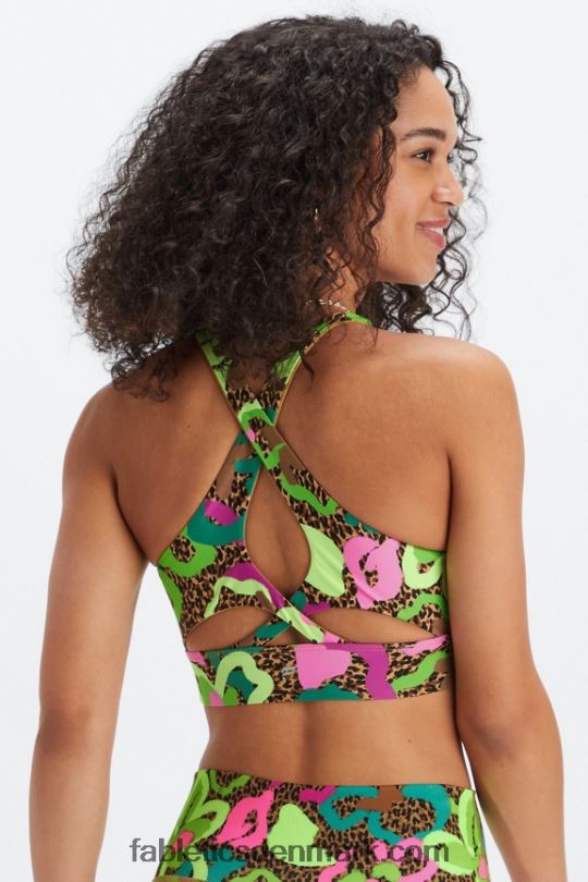 Fabletics Kvinder no-bounce sports-bh 91 PNX2T1342 tropisk oase