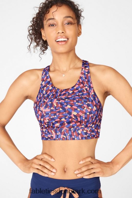 Fabletics Kvinder no-bounce sports-bh 94 PNX2T1359 marine krystallinsk