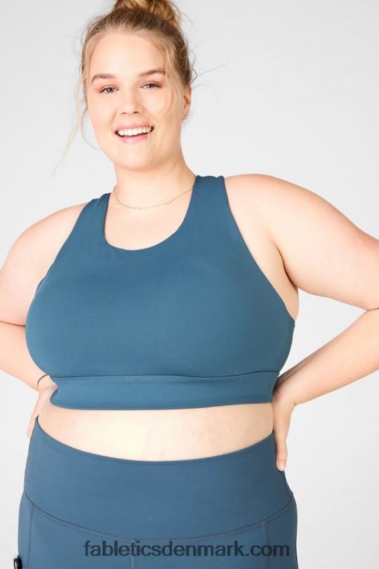 Fabletics Kvinder no-bounce sports-bh 95 PNX2T1362 himmelblå