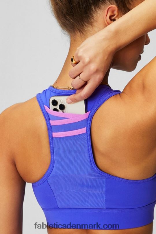 Fabletics Kvinder trinity high impact sports bh 95 PNX2T1365 ekstrem royal/pink escape/grafik