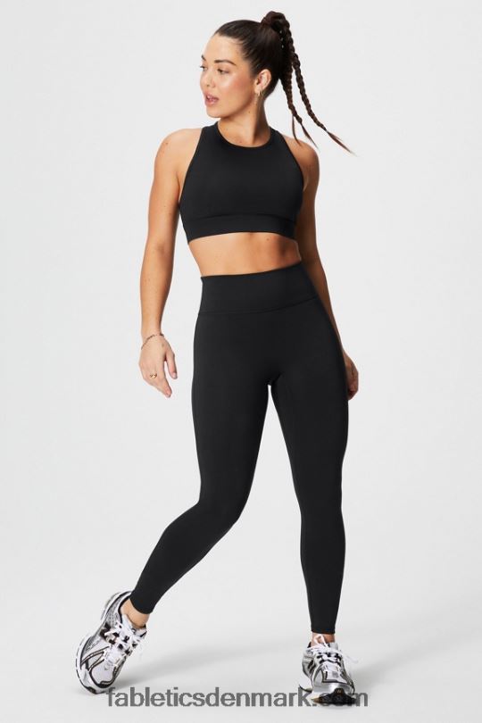 Fabletics Kvinder trinity high impact sports bh 96 PNX2T1369 sort/bølget gepard
