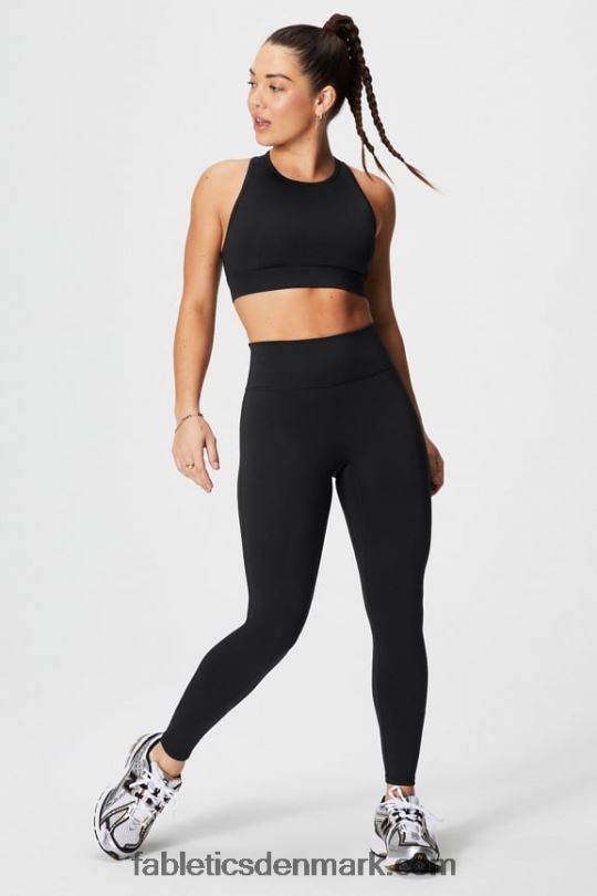 Fabletics Kvinder trinity high impact sports bh 96 PNX2T1369 sort/bølget gepard