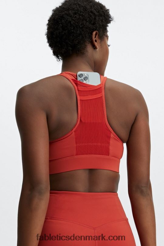 Fabletics Kvinder trinity sports-bh med høj effekt 98 PNX2T1377 lava