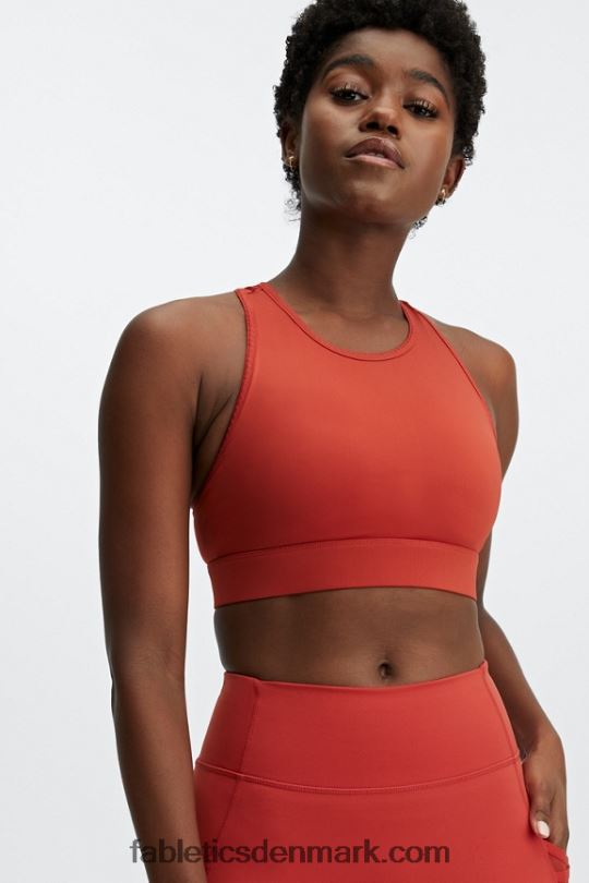 Fabletics Kvinder trinity sports-bh med høj effekt 98 PNX2T1377 lava