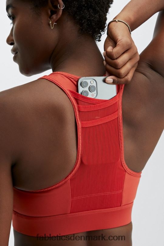 Fabletics Kvinder trinity sports-bh med høj effekt 98 PNX2T1377 lava