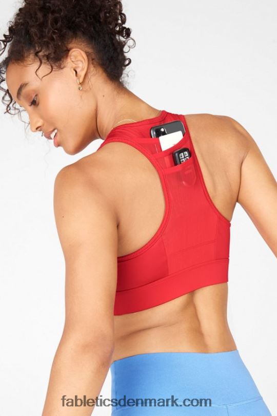 Fabletics Kvinder trinity sports-bh med høj effekt 98 PNX2T1380 vermillion