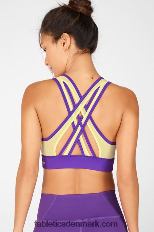 Fabletics Kvinder Faye sports-bh med medium effekt PNX2T1908 bærkys/citroncreme