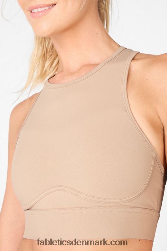 Fabletics Kvinder blaar cross back medium impact sports bh PNX2T1885 buff
