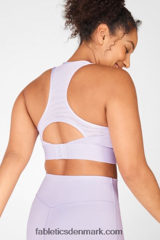 Fabletics Kvinder blaar medium impact sports bh ii PNX2T1903 frostet syren/basilikum