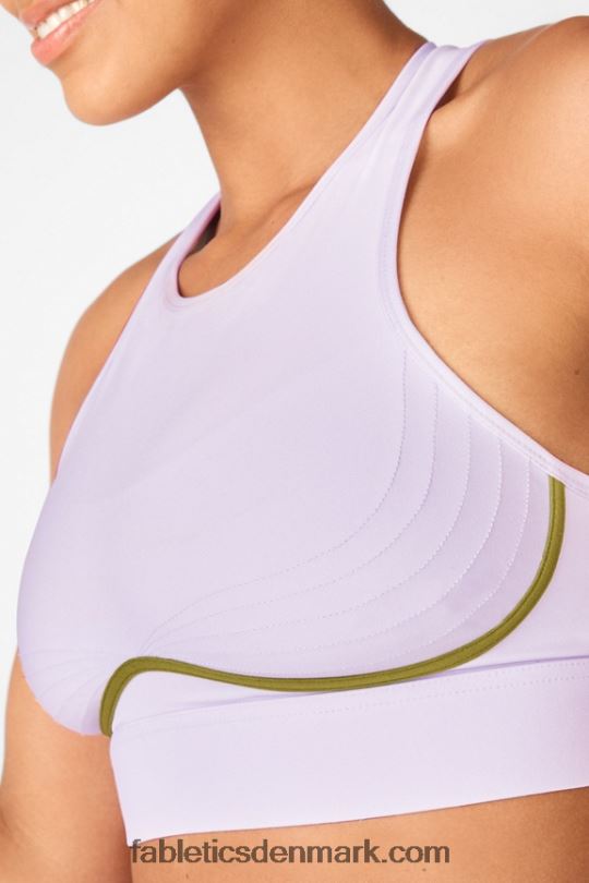 Fabletics Kvinder blaar medium impact sports bh ii PNX2T1903 frostet syren/basilikum