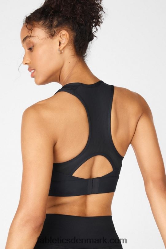 Fabletics Kvinder blaar medium impact sports bh ii PNX2T1904 sort