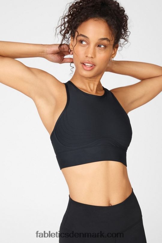 Fabletics Kvinder blaar medium impact sports bh ii PNX2T1904 sort