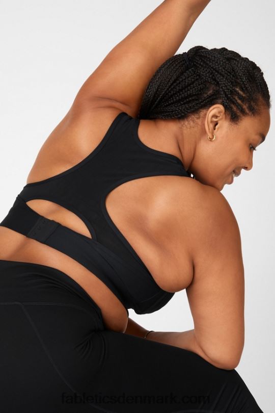 Fabletics Kvinder blaar medium impact sports bh ii PNX2T1905 sort