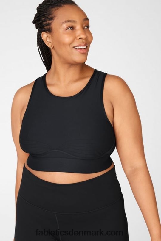 Fabletics Kvinder blaar medium impact sports bh ii PNX2T1905 sort