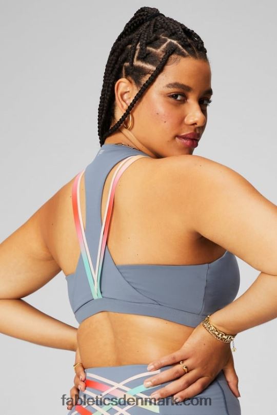 Fabletics Kvinder boost medium impact sports bh 118 PNX2T1774 stormsky/ombre hele dagen