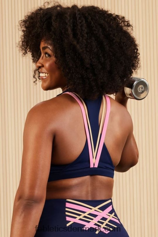 Fabletics Kvinder boost medium impact sports bh 118 PNX2T1775 dyb navy/multi