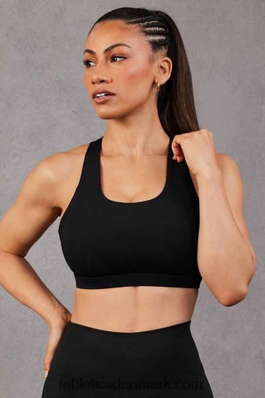 Fabletics Kvinder boost medium impact sports bh 119 PNX2T1776 sort/mikro prik