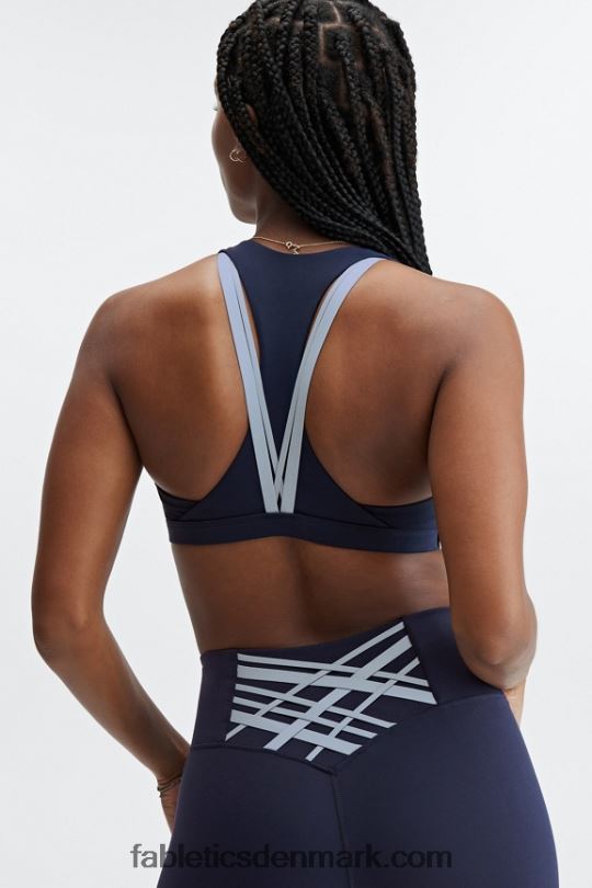 Fabletics Kvinder boost medium impact sports bh 123 PNX2T1799 dyb navy/regnsky