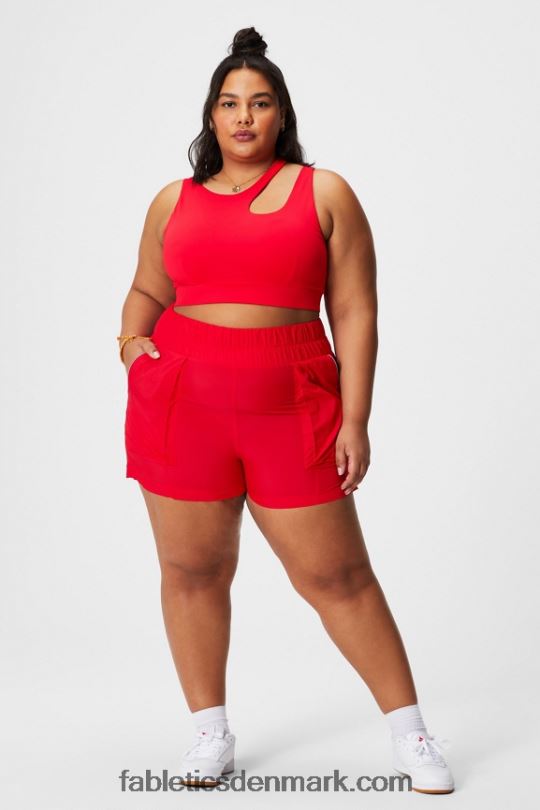 Fabletics Kvinder callie sports-bh med medium effekt PNX2T1737 klassisk kirsebær