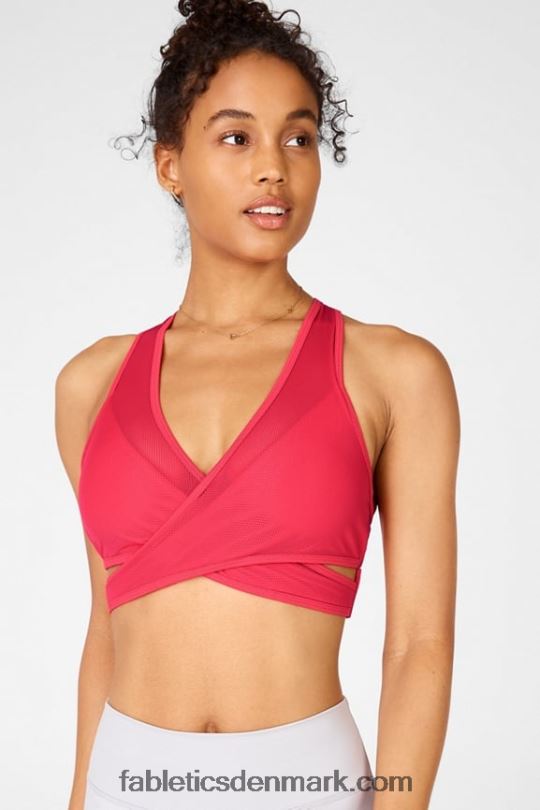 Fabletics Kvinder faye medium impact sports bh ii PNX2T1910 læbestift rød