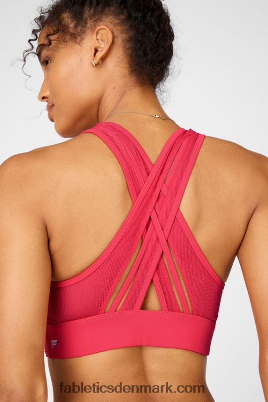 Fabletics Kvinder faye medium impact sports bh ii PNX2T1910 læbestift rød