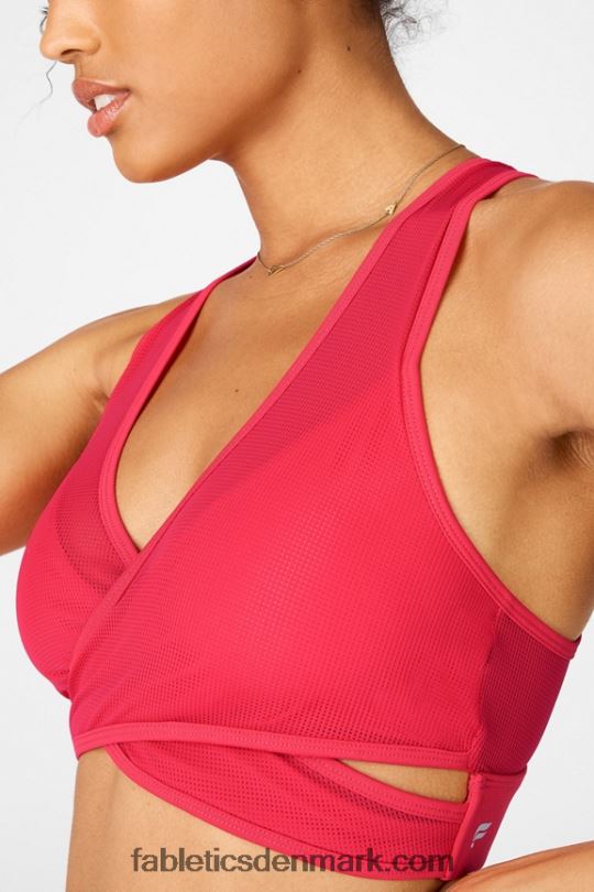 Fabletics Kvinder faye medium impact sports bh ii PNX2T1910 læbestift rød