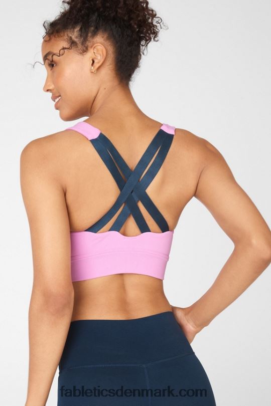 Fabletics Kvinder freya sculptknit sports-bh PNX2T1900 tåget lilla/blå nova