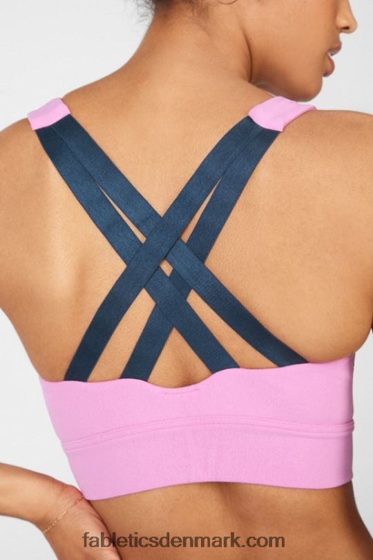 Fabletics Kvinder freya sculptknit sports-bh PNX2T1900 tåget lilla/blå nova