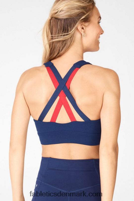 Fabletics Kvinder freya sculptknit sports-bh PNX2T1901 afgrund/vermilion