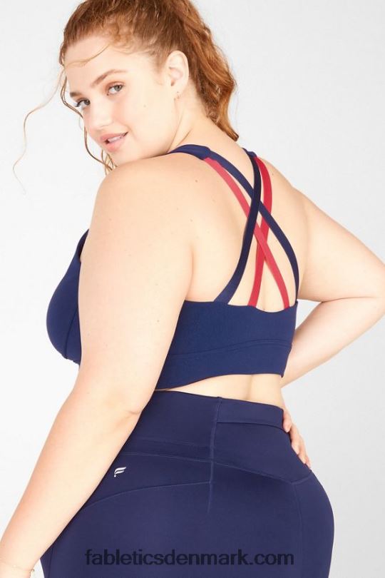 Fabletics Kvinder freya sculptknit sports-bh PNX2T1902 afgrund/vermilion